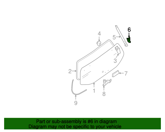 New Genuine Nissan Bracket Back Door Stay,Rh 90458EA500 / 90458-EA500 OEM
