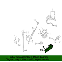 New Genuine Nissan Handle-Tailgate 90606ZQ78A / 90606-ZQ78A OEM