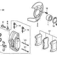 New Genuine Acura TL Brake Caliper Clip Right (2004-2008) OE 90651SEPA50