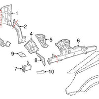 New Genuine Mercedes-Benz Sprinter Fender Rail Bracket Right OE 9066220914