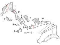 New Genuine Mercedes-Benz Sprinter Fender Rail Bracket Right OE 9066220914