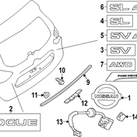 New Genuine Nissan Fin Back Dr OE 908107FL0A