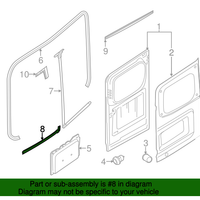 New Genuine Nissan Weatherstrip-Back Door,Lh 908311PA0A / 90831-1PA0A OEM
