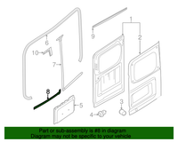 New Genuine Nissan Weatherstrip-Back Door,Lh 908311PA0A / 90831-1PA0A OEM