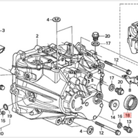 New Genuine Honda Oil Seal Manual Transmission Output Shaft OEM 91205PL3B01