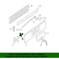 New Genuine Nissan Hinge Assy-Rear Gate,Lh 93481ZP00B / 93481-ZP00B OEM