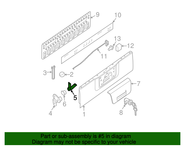 New Genuine Nissan Hinge Assy-Rear Gate,Lh 93481ZP00B / 93481-ZP00B OEM