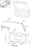 New Genuine Porsche Cayenne Rear Lock Cover Covering Trim OE 95855552001DE1