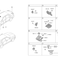 Genuine Hyundai Sonata Multi Sensor Cover Blanking (2020-2021) OE 96032L0000