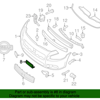 New Genuine Nissan Bracket-Licence Plate 962109N00A / 96210-9N00A OEM