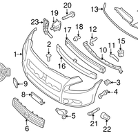 New Genuine Nissan Bracket-Licence Plate 962109N00A / 96210-9N00A OEM