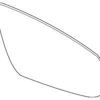 New Genuine Nissan Pathfinder Glass Mirror Left OE 963663KS0B