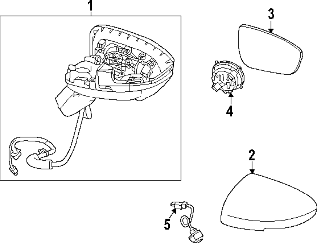 New Genuine Nissan Cover-Mirror Body,Rh OE 963736TA5B