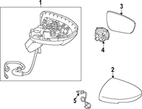 New Genuine Nissan Cover-Mirror Body,Rh OE 963736TA5B
