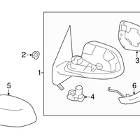 New Genuine Nissan Cover-Mirror Body,Rh 963739KK0H / 96373-9KK0H OEM