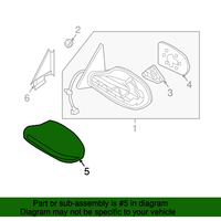 New Genuine Nissan Maxima Front Door Mirror Cover Trim Left (09-14) OE 963749N80A
