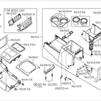 New Genuine Nissan Pathinder Center Console Latch Assembly OE 96917EA100