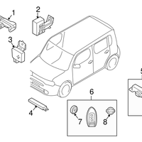 Genuine Nissan OE Emblem-Key 99820-EG00A