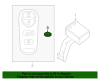 New Genuine Nissan Battery-Key OE B8599C2025