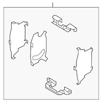 Genuine Nissan Infiniti Disk Brake Hardware Kit Front (Hardware Only) D10803JA0A