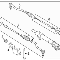 New Genuine Nissan Tie Rod Socket Outer Left (2013-2023) OE D86403TA0A