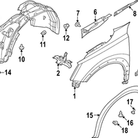 New Genuine Nissan Stay-Front Fender,Rh OE F31806TAMA