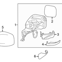 New Genuine Nissan Cover-Mirror Body,Rh K63731LB0A / K6373-1LB0A OEM