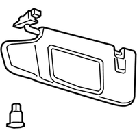 Genuine Ford Sun Visor Assembly Passenger Right  (2016-2019) OE FR3Z7604104AD