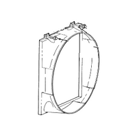New Genuine Ford Shroud Radiator Fan (1997-2001) OE F87Z-8146-HA