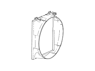 New Genuine Ford Shroud Radiator Fan (1997-2001) OE F87Z-8146-HA