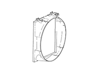 New Genuine Ford Shroud Radiator Fan (1997-2001) OE F87Z-8146-HA