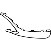 New Genuine Mercedes-Benz Trim Bumper 1568851225 / 156-885-12-25 OEM
