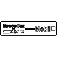 New Genuine Mercedes-Benz AMG Mobil 1 Oil Sticker OE 0045849438