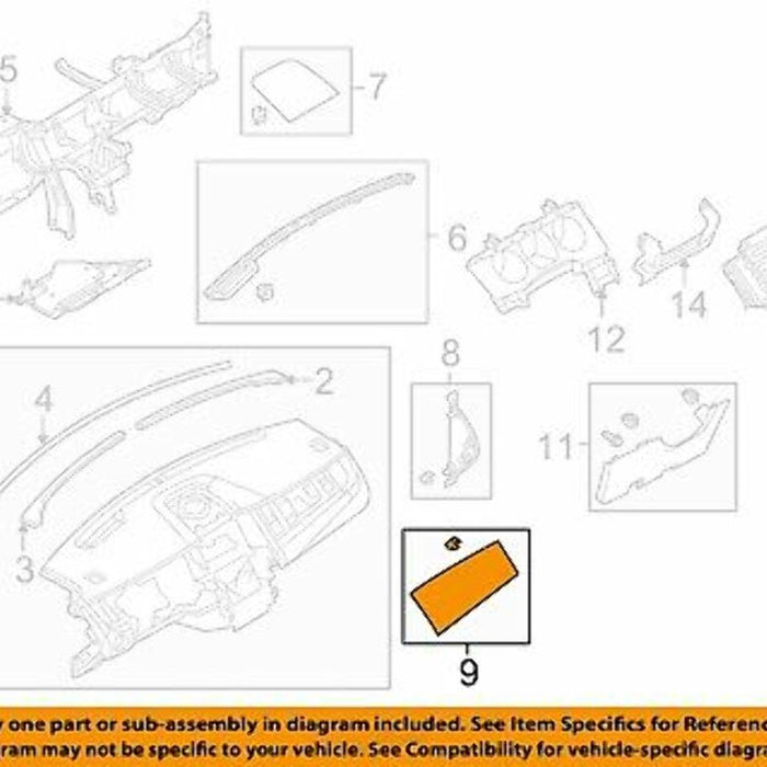 Genuine Ford OE Moulding AG1Z-54046A62-AC