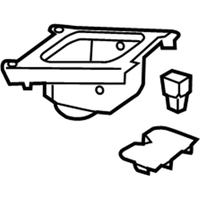 New Genuine Mercedes-Benz Center Console Cup Holder Black OE 17668002109H68