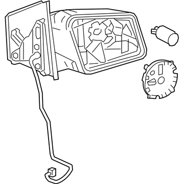 New Genuine Mercedes-Benz Mirror Assembly 1568103000 OEM