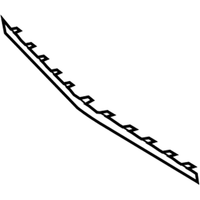 New Genuine Mercedes-Benz Front Bumper Grill Upper Molding Trim OEM 2228852721