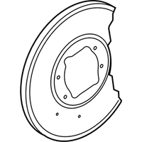Genuine Mercedes-Benz Rear Brake  Splash Dust Shield Plate Right (2008-2017) OE