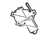 New Genuine Ford Motor Assembly Window Operating (1992-1996) OE H2MZ-99233V94-D