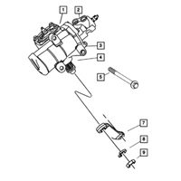 New Genuine Mopar Nut Steering Gear Arm 2001-2018 OE J3200501