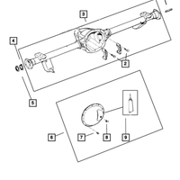 New Genuine Mopar Bearing Axle Shaft OE J8134586AB