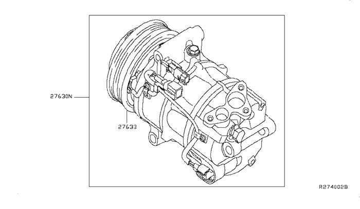 Genuine OE Nissan Maxima/Murano/Pathfinder/Quest  AC Compressor K2600-JP01MNW