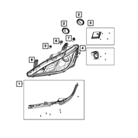 New Genuine Mopar Bulb OE L000PWY24W