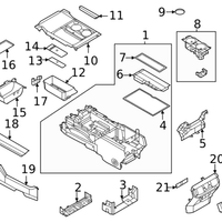 Genuine Ford F-150 Center Console Compartment Stowage Assembly OE ML3Z1513594BA