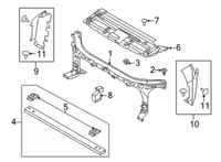 New Genuine Ford F-150 Air Deflector Radiator Support Baffle Left (2021-2024) OE