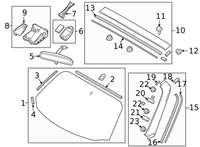 Genuine Mazda MX-5 Side Trim Rubber Seal Garnish Right (2016-2021) OE N24350M15A