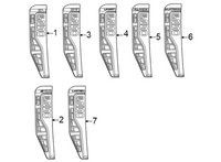 Genuine Ford F-250 Super Duty Name Plate Emblem Badge (2023-2024) OE PC3Z16720AC