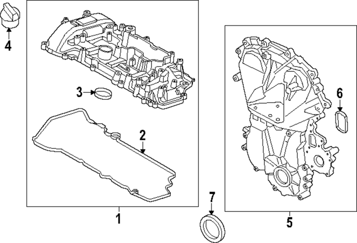 New Genuine Ford Escape Valve Cover Gasket Seal (2023-2025) OE PV4Z6584A