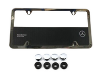 New Genuine Mercedes-Benz License Plate Frame Polished AMG Slim Line OE Q6880137