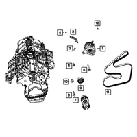 New Genuine Mopar Alternatr Engine OE R4727865AB